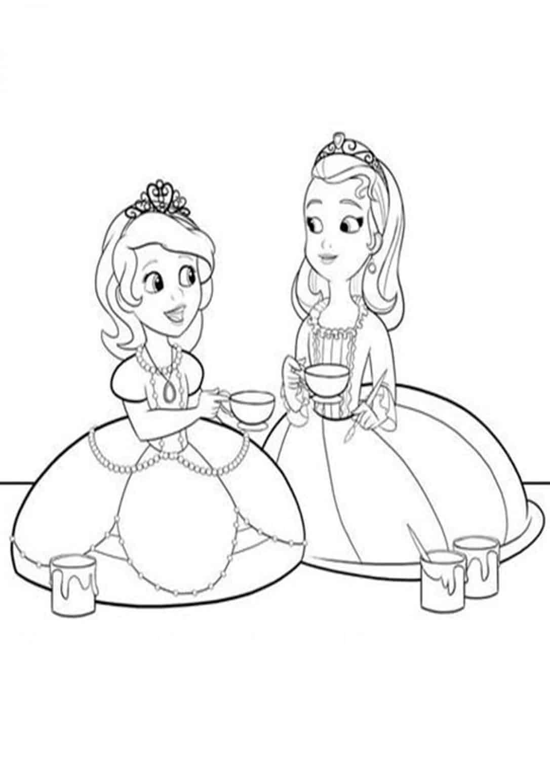 Free & Easy To Print Sofia the First Coloring Pages - Tulamama