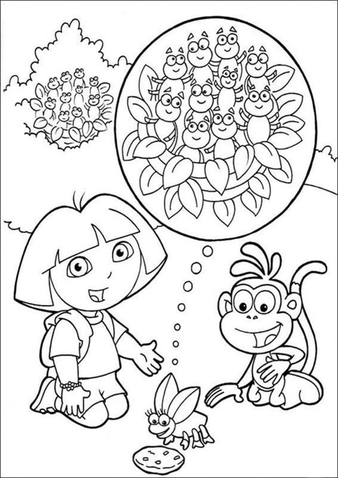 Free & Easy To Print Dora Coloring Pages - Tulamama