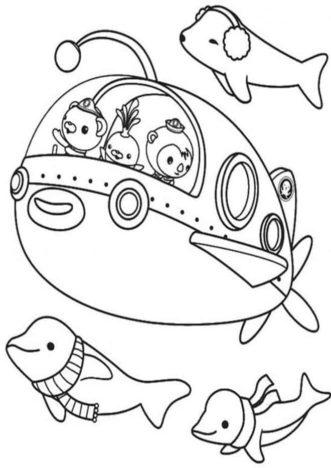 Free & Easy To Print Octonauts Coloring Pages - Tulamama