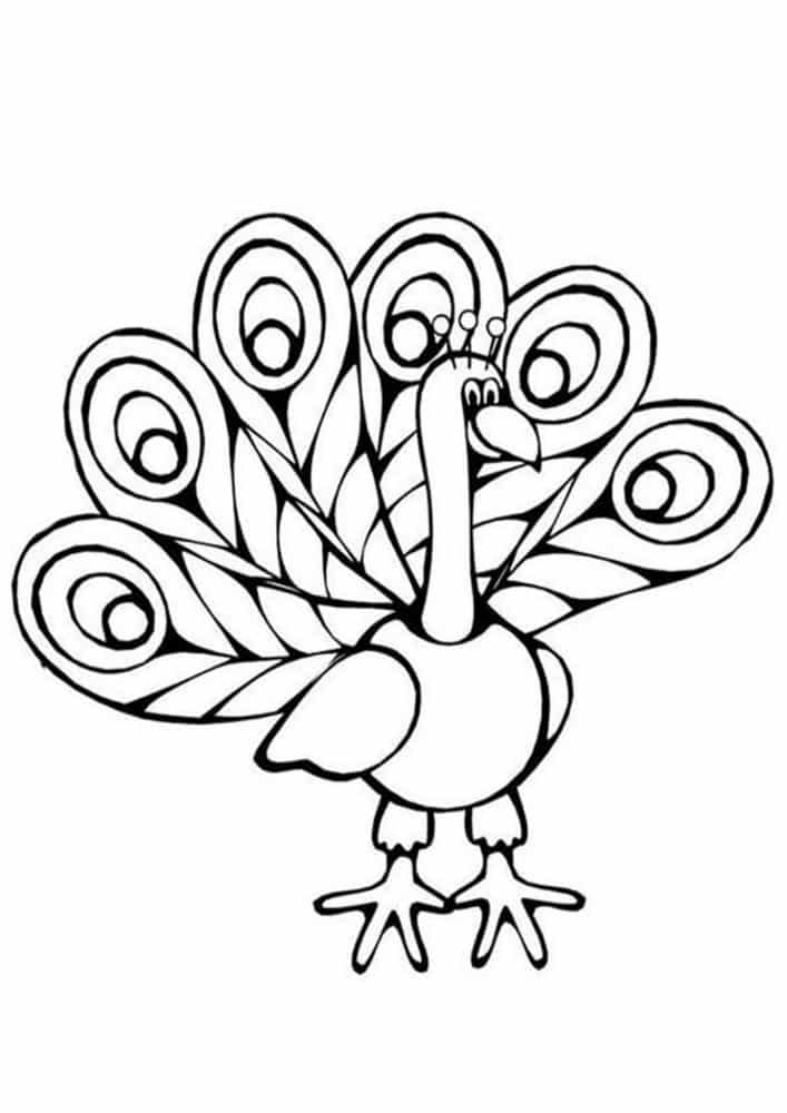 Free & Easy To Print Peacock Coloring Pages - Tulamama