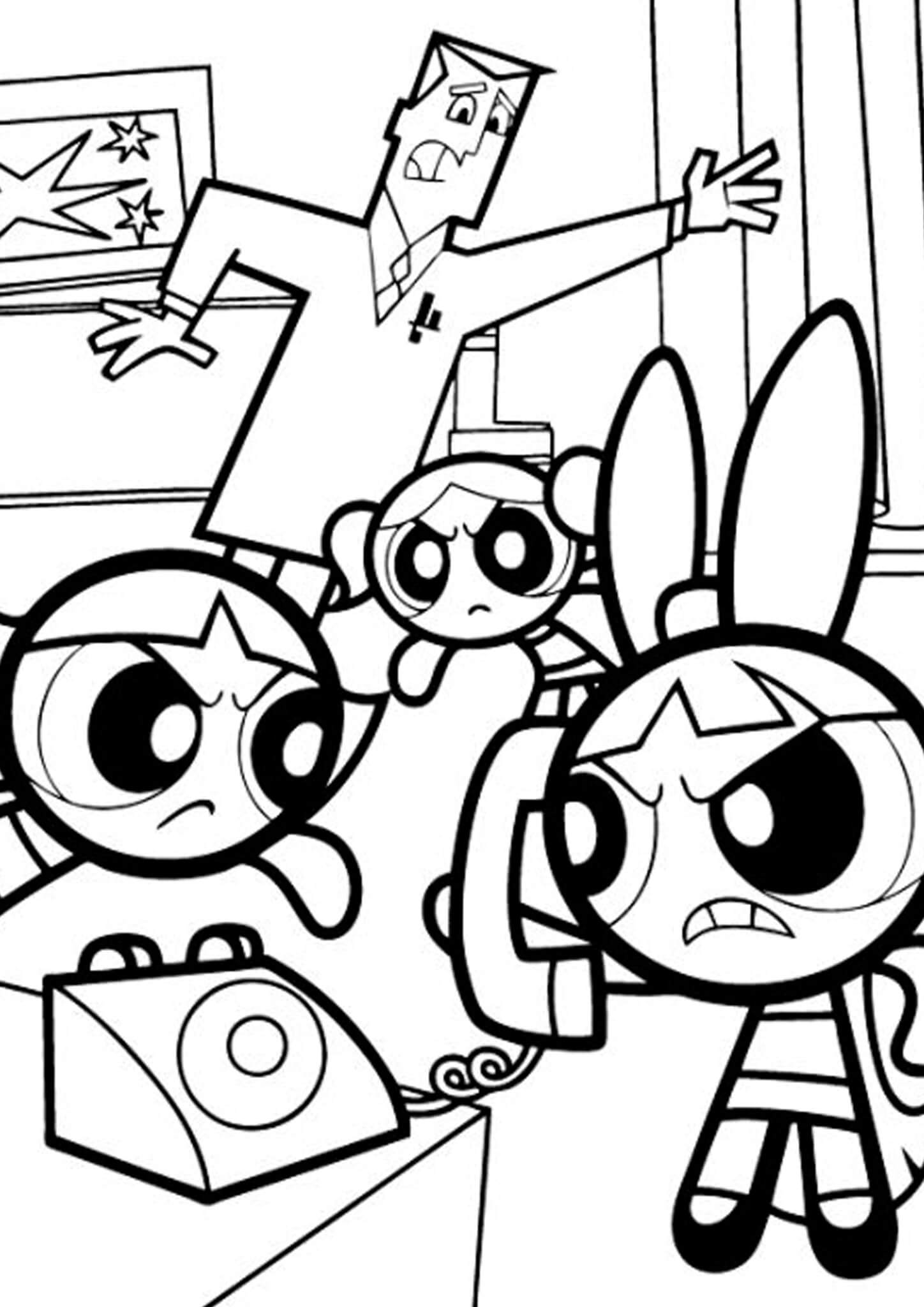 Free & Easy To Print Powerpuff Girls Coloring Pages - Tulamama