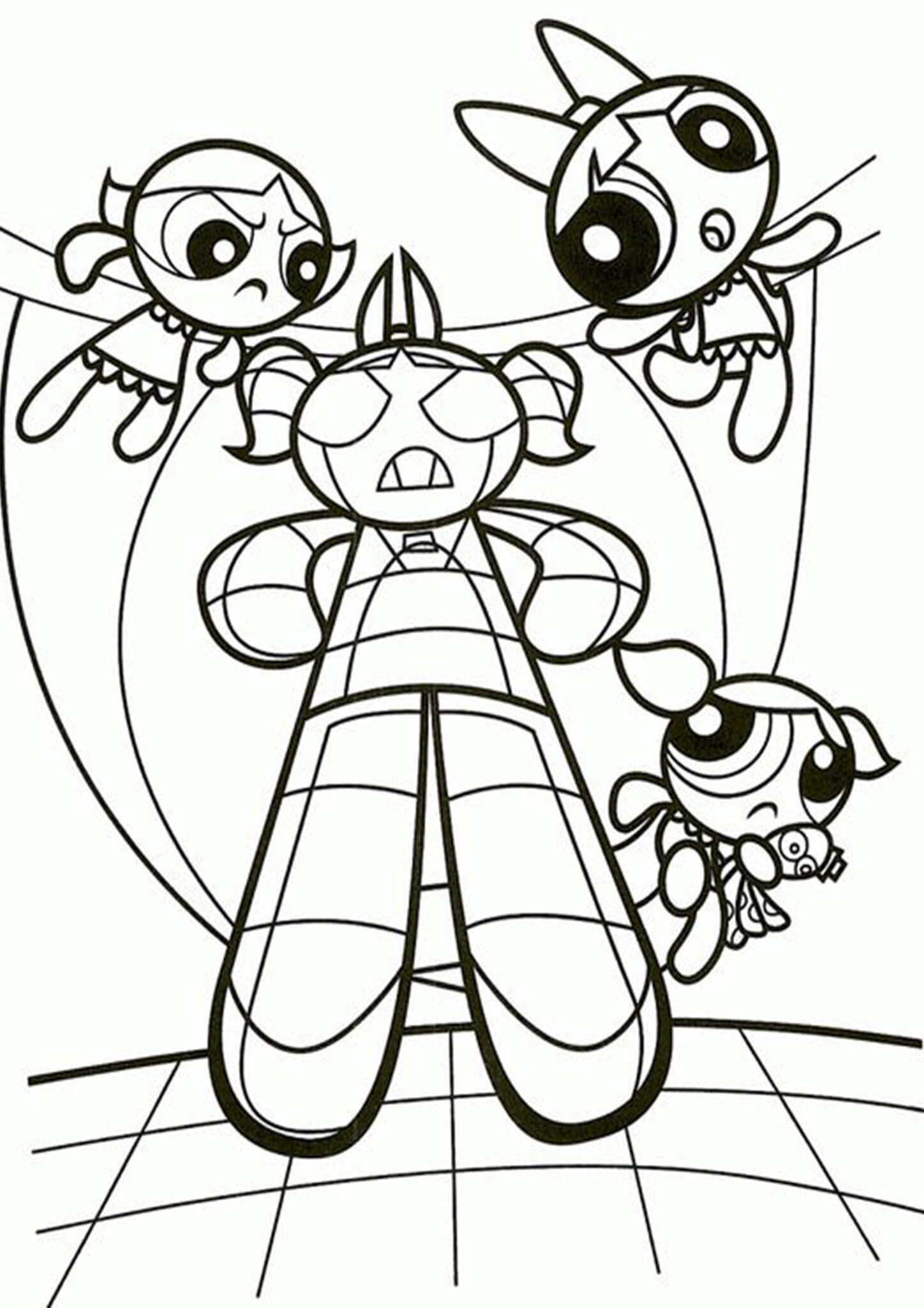 Free Easy To Print Powerpuff Girls Coloring Pages Tulamama