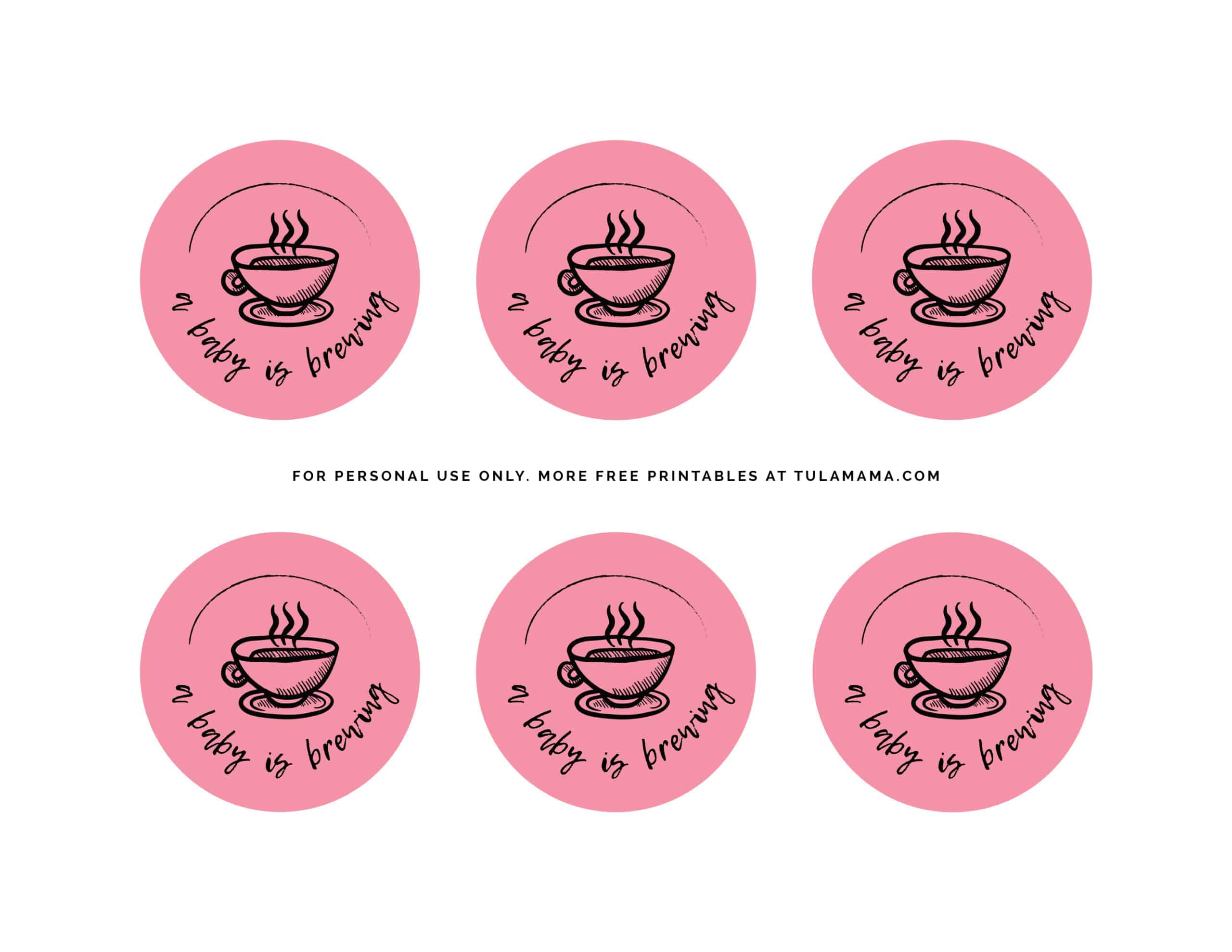 Free A Baby Is Brewing Baby Shower Printables - Tulamama