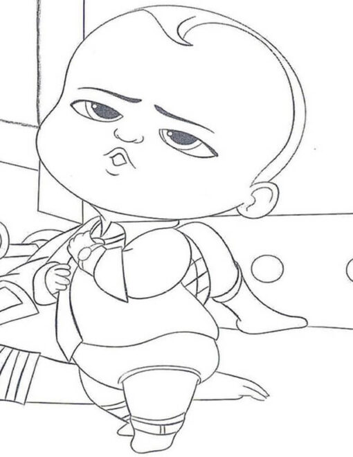 Free & Easy To Print Boss Baby Coloring Pages - Tulamama