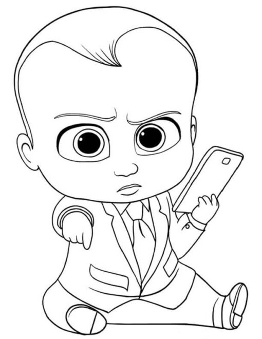 Free & Easy To Print Boss Baby Coloring Pages - Tulamama