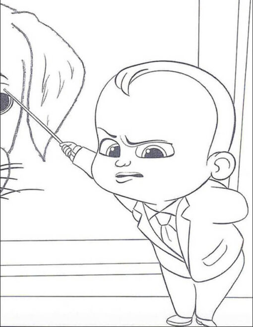 coloring pages the boss baby family business