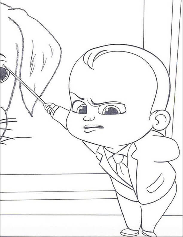 Free & Easy To Print Boss Baby Coloring Pages - Tulamama