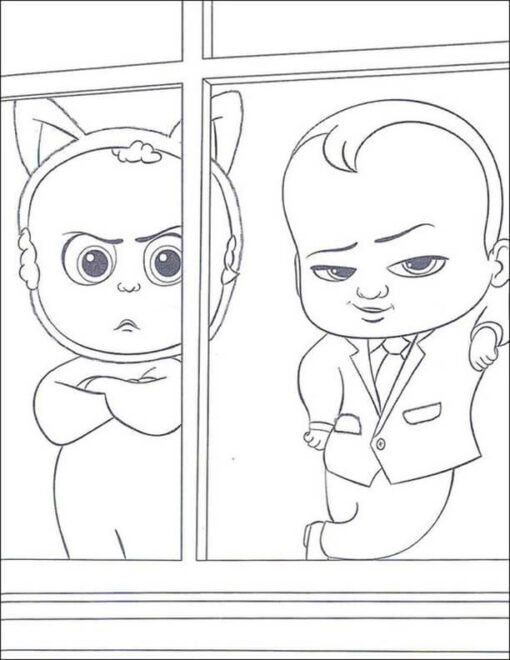 Free & Easy To Print Boss Baby Coloring Pages - Tulamama