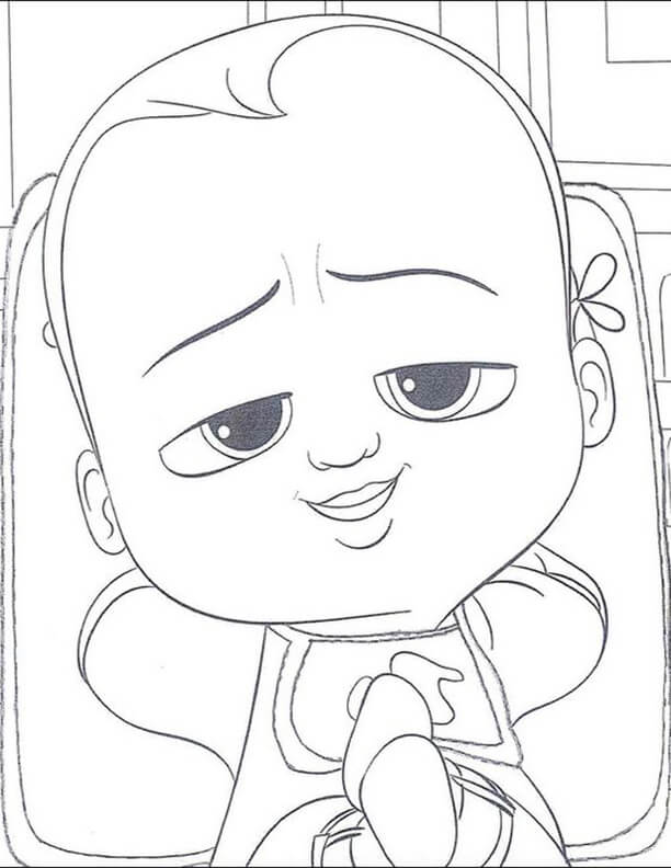 Free & Easy To Print Boss Baby Coloring Pages - Tulamama