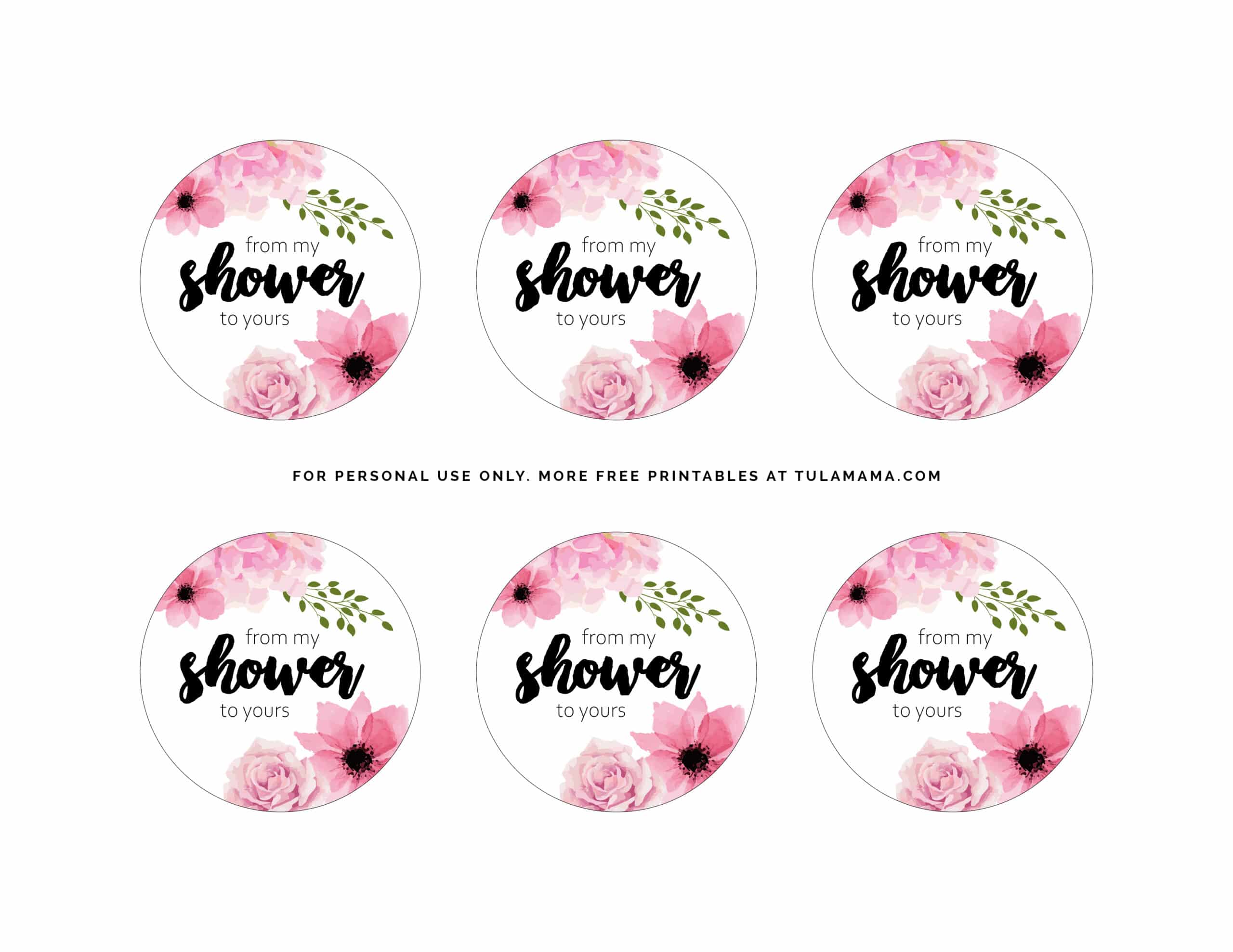 From My Shower To Yours Printable Tags Free Printable Templates