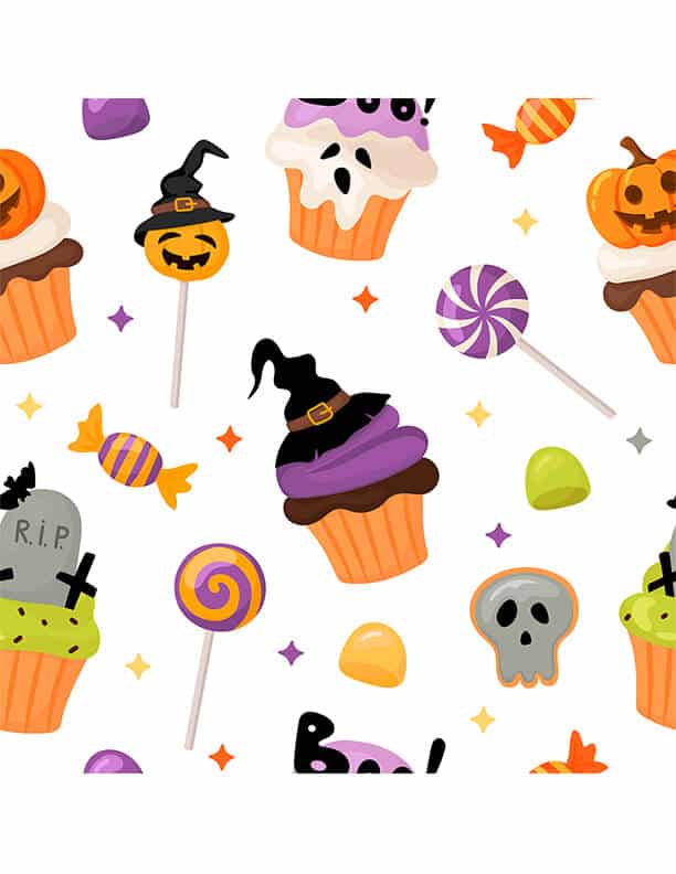 Halloween scrapbook papers free printable