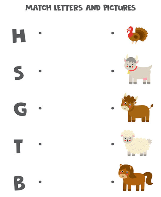 Free Printable Letter Matching Worksheets - Tulamama