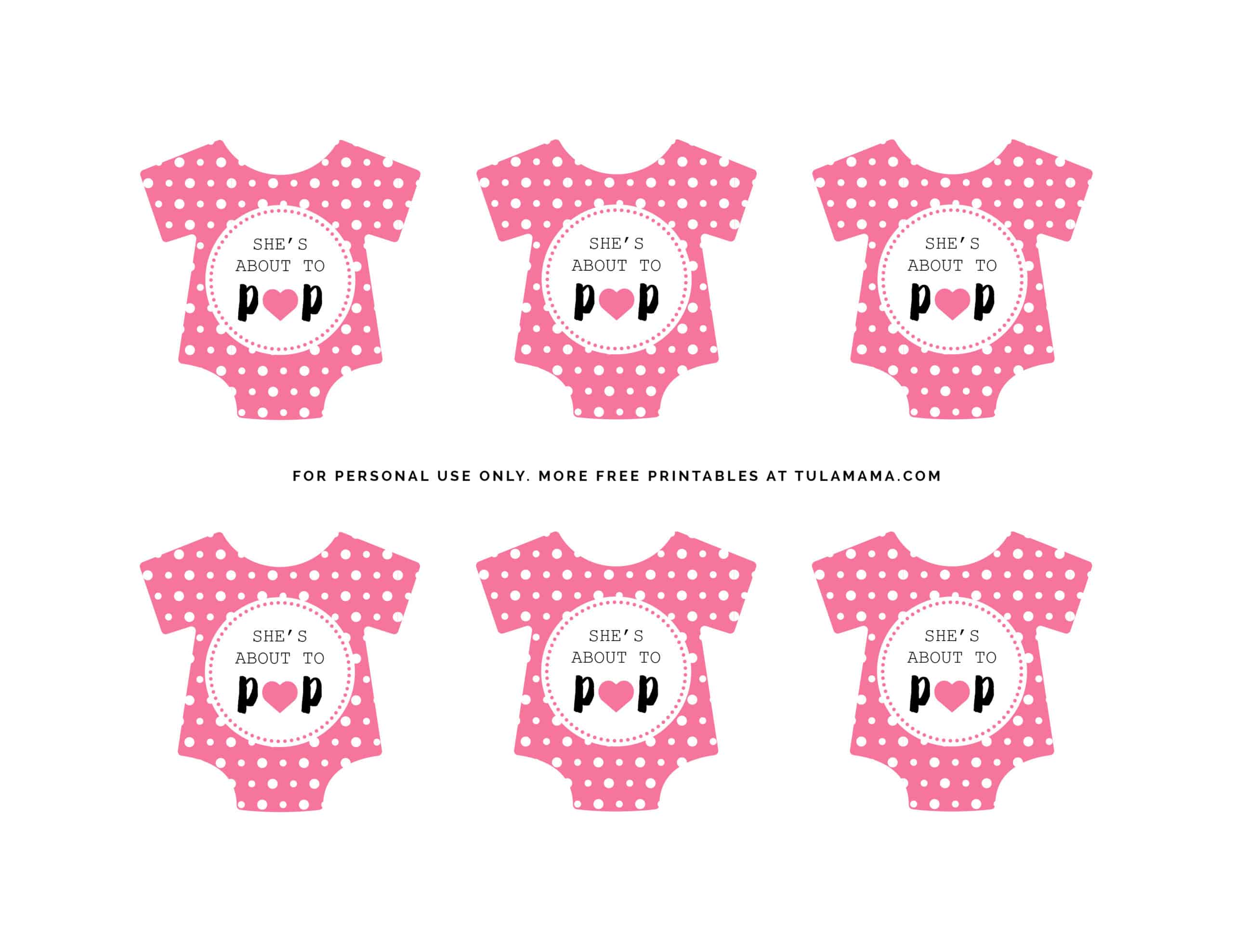 Free Printable "Ready to Pop Baby Shower" Printables - Tulamama Within Ready To Pop Labels Template