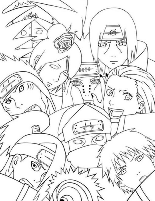 Free & Easy To Print Naruto Coloring Pages - Tulamama