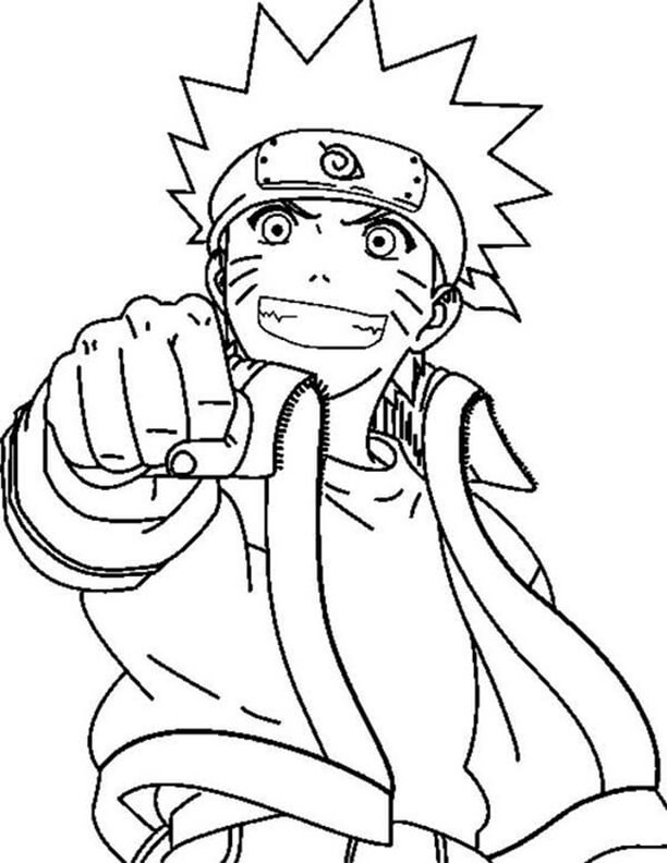 Coloring page - Naruto Uzumaki