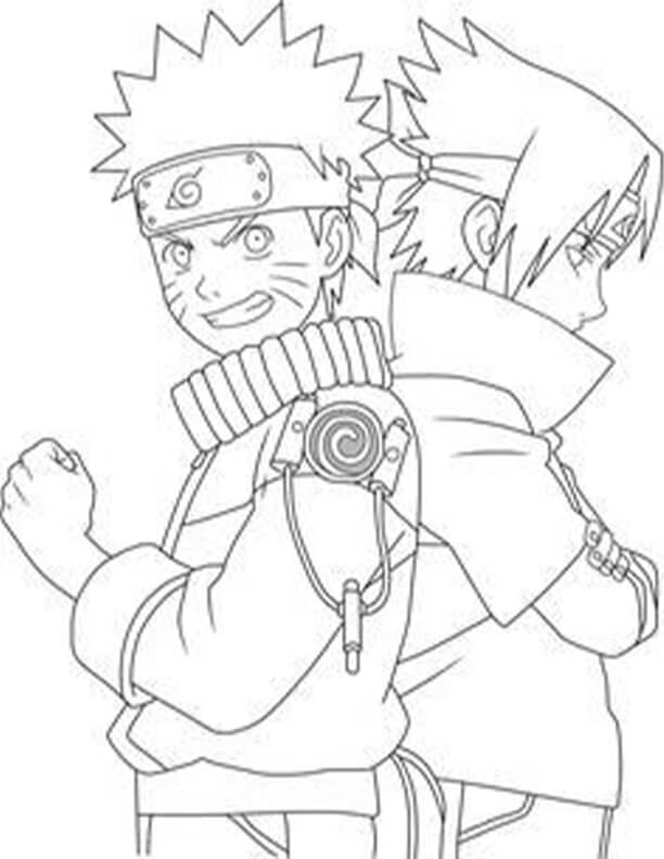 Uchiha Sasuke Coloring Pages - Free Printable Coloring Pages