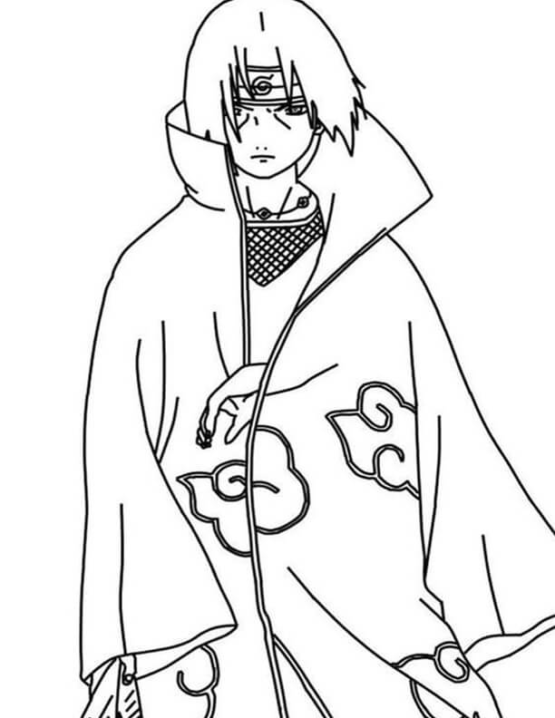 free easy to print naruto coloring pages tulamama