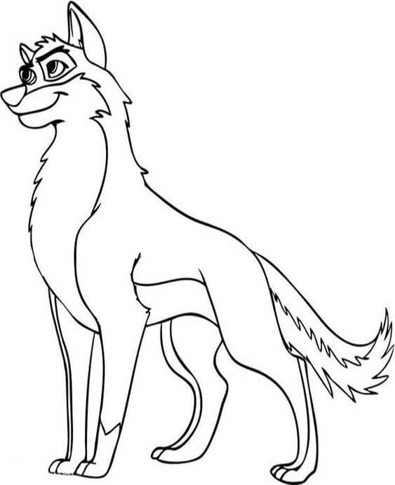 Free & Easy To Print Wolf Coloring Pages - Tulamama