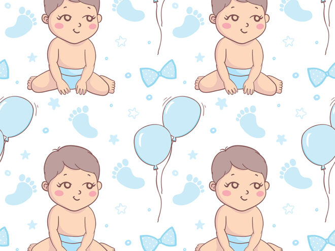 The Cutest Baby Boy Scrapbook Paper