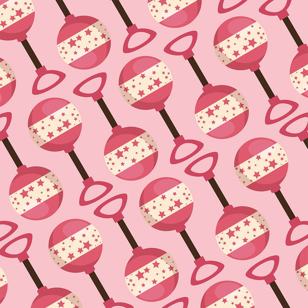 Baby Girl Scrapbook Paper