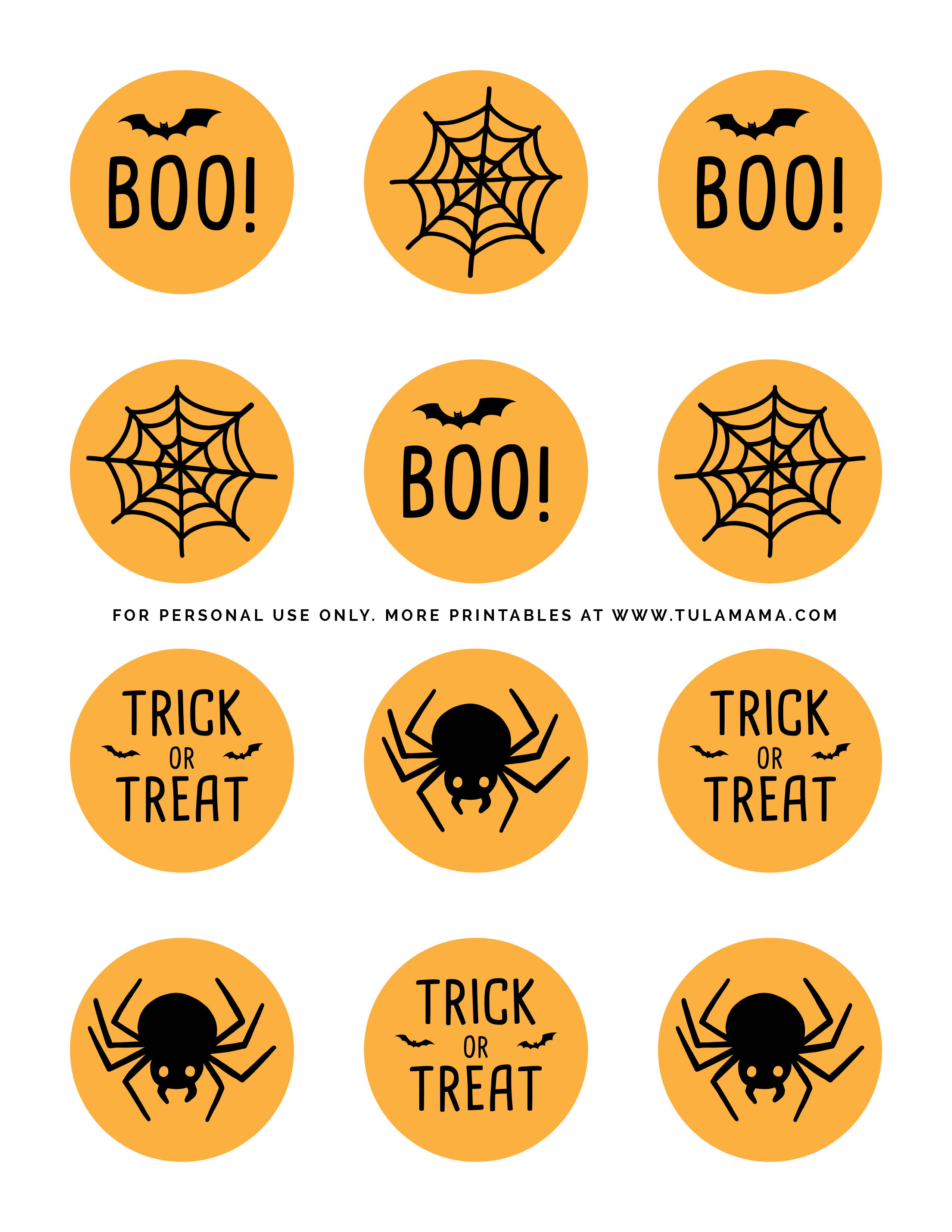 Free Printable Halloween Gift Tags.