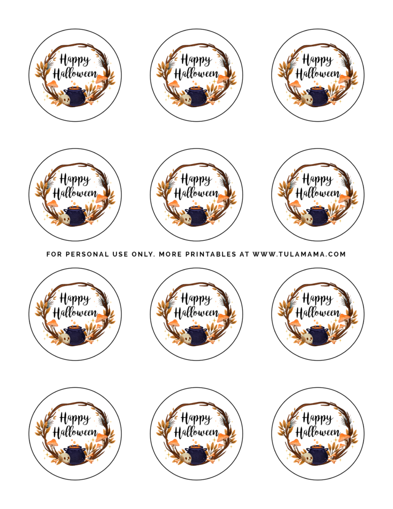 Free Printable Halloween Gift Tags.