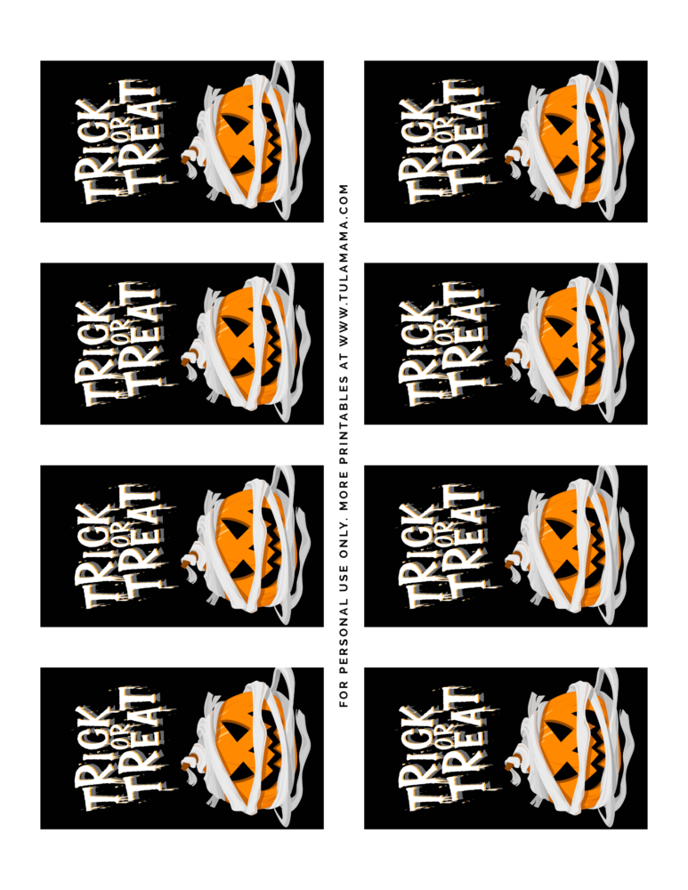 Free Printable Halloween Gift Tags.