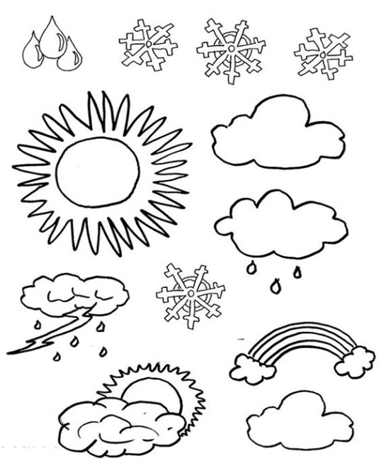 Free & Easy To Print Weather Coloring Pages - Tulamama