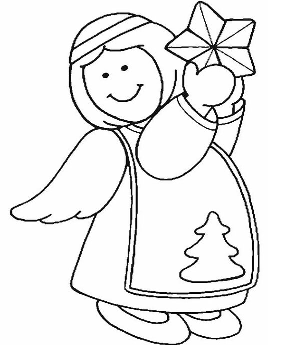 Free & Easy To Print Angel Coloring Pages - Tulamama