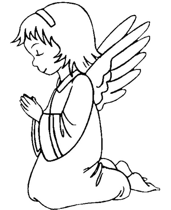 Free & Easy To Print Angel Coloring Pages - Tulamama