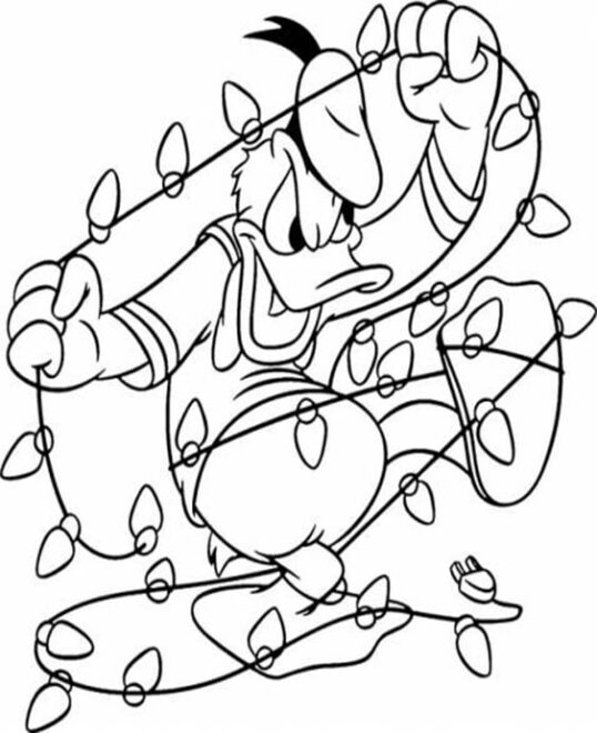 Free & Easy To Print Christmas Lights Coloring Pages - Tulamama