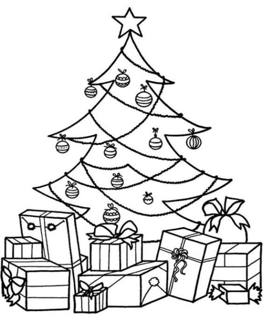 Free & Easy To Print Christmas Presents Coloring Pages - Tulamama