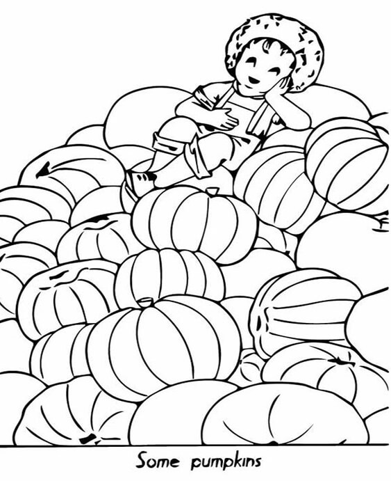 Fun Pumpkin coloring pages for your little one. They are free and easy to print. The collection is varied with different skill levels