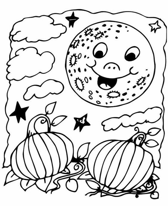 Fun Pumpkin coloring pages for your little one. They are free and easy to print. The collection is varied with different skill levels