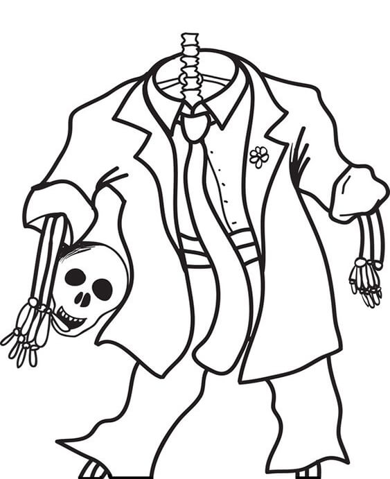 Free & Easy To Print Skeleton Coloring Pages - Tulamama