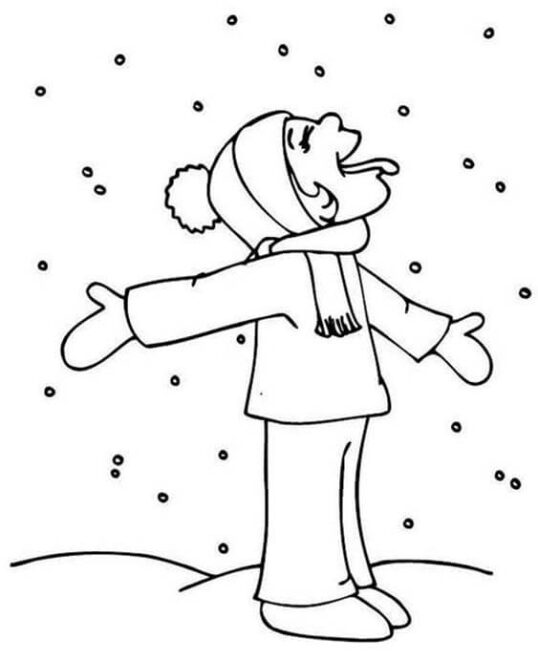 Free & Easy To Print Snow Coloring Pages - Tulamama