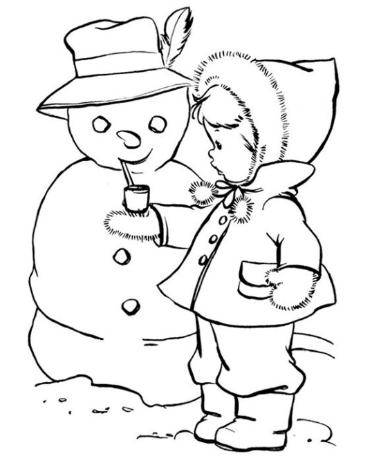 Free & Easy To Print Winter Coloring Pages - Tulamama