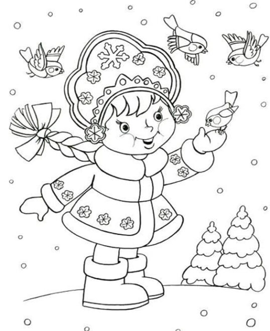 Free & Easy To Print Winter Coloring Pages - Tulamama