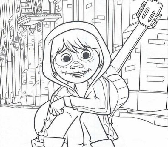 coco coloring book pages