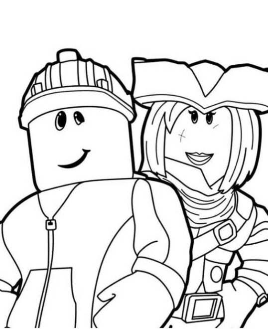 Free & Easy To Print Roblox Coloring Pages - Tulamama