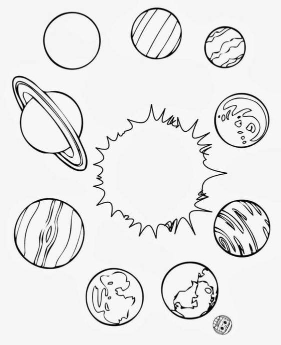 solar system coloring