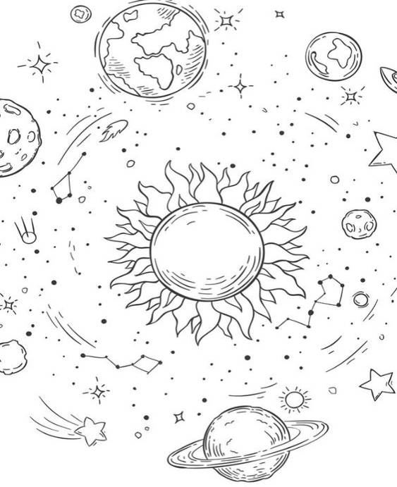 Free & Easy To Print Solar System Coloring Pages - Tulamama