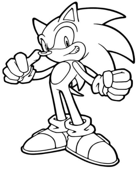 Free & Easy To Print Sonic Coloring Pages - Tulamama