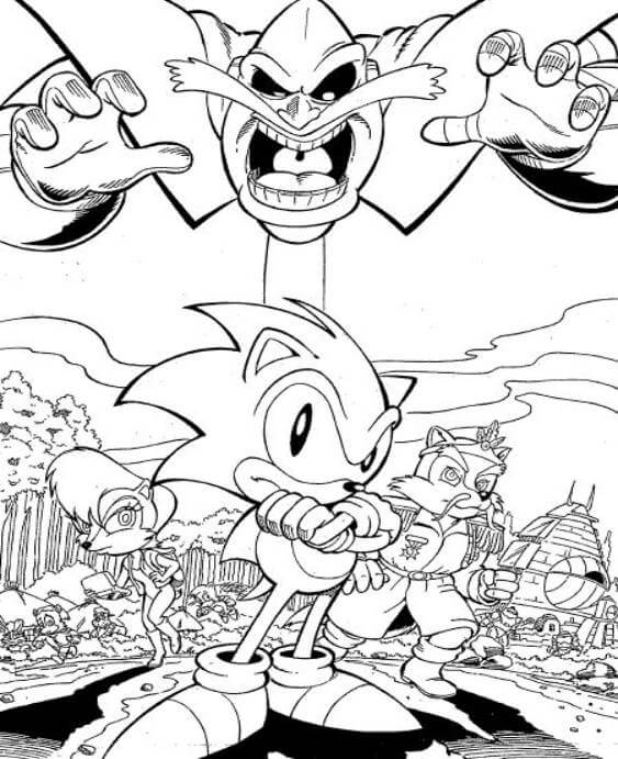 72 Sonic Coloring Pages (Free PDF Printables)