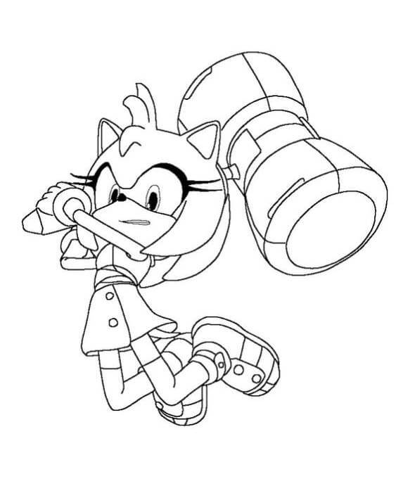 Power Of Sonic Coloring Page - Free Printable Coloring Pages for Kids