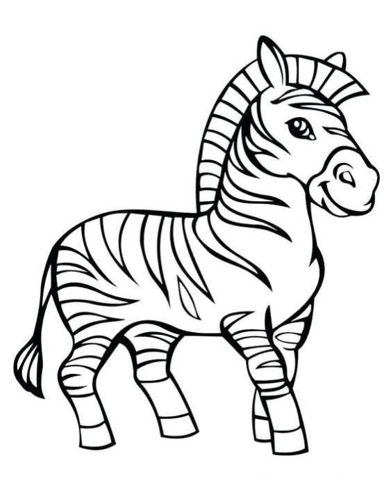 Free & Easy To Print Zebra Coloring Pages - Tulamama