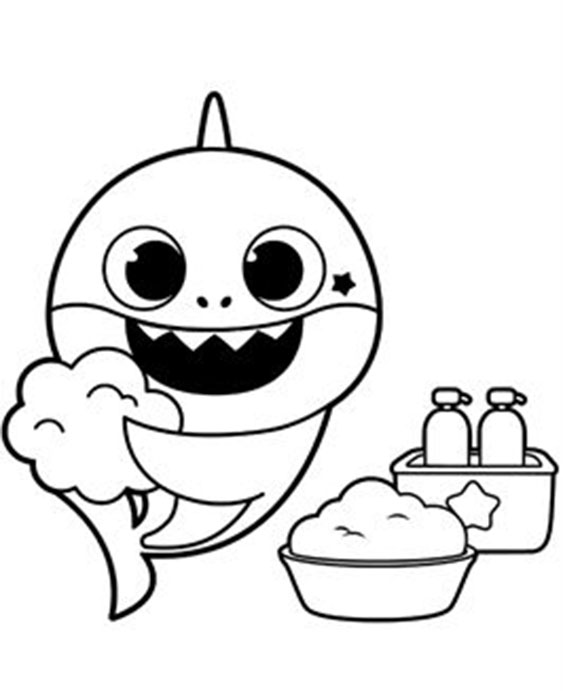 660  Baby Shark Coloring Pages For Toddlers Best