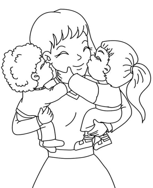 Free & Easy To Print Family Coloring Pages - Tulamama