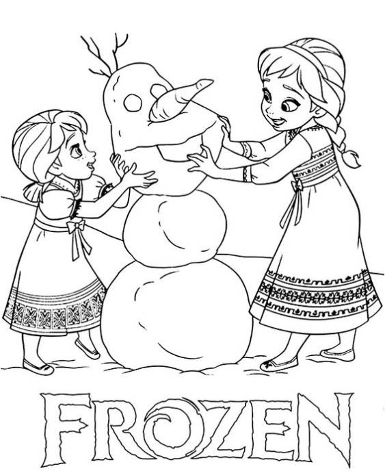 Free & Easy To Print Olaf Coloring Pages - Tulamama
