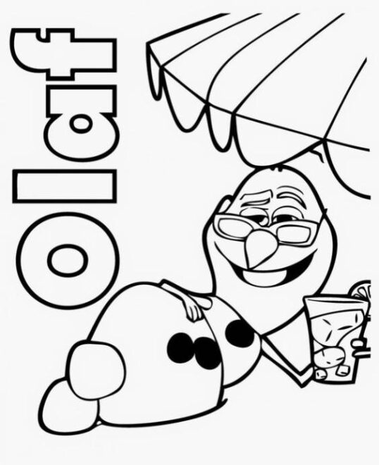 Free & Easy To Print Olaf Coloring Pages - Tulamama